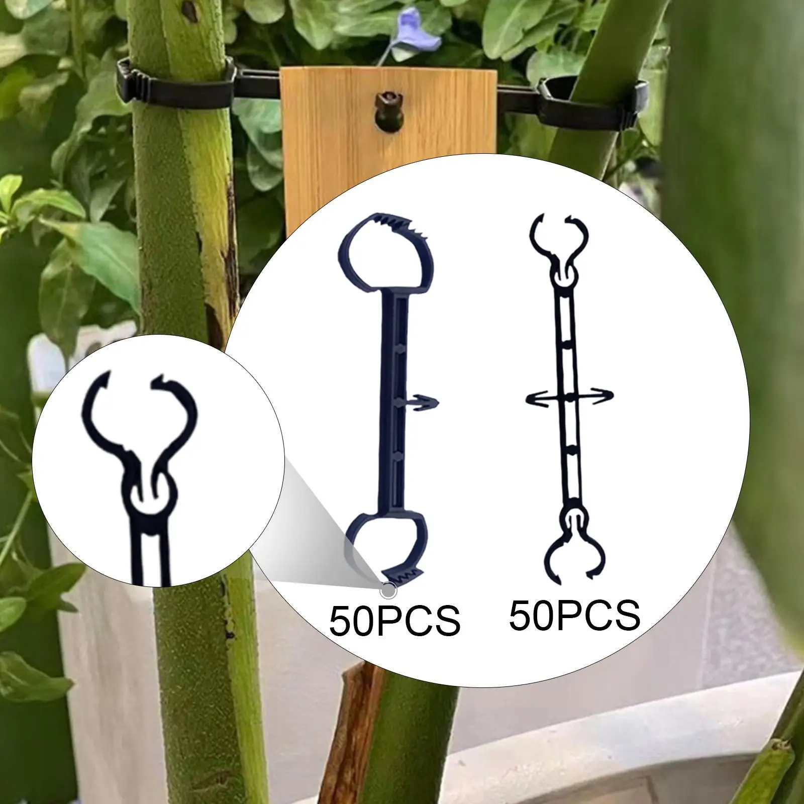 

50x Plant Label Hooks Plant Support Stakes Garden Tools Versatile Card Holders