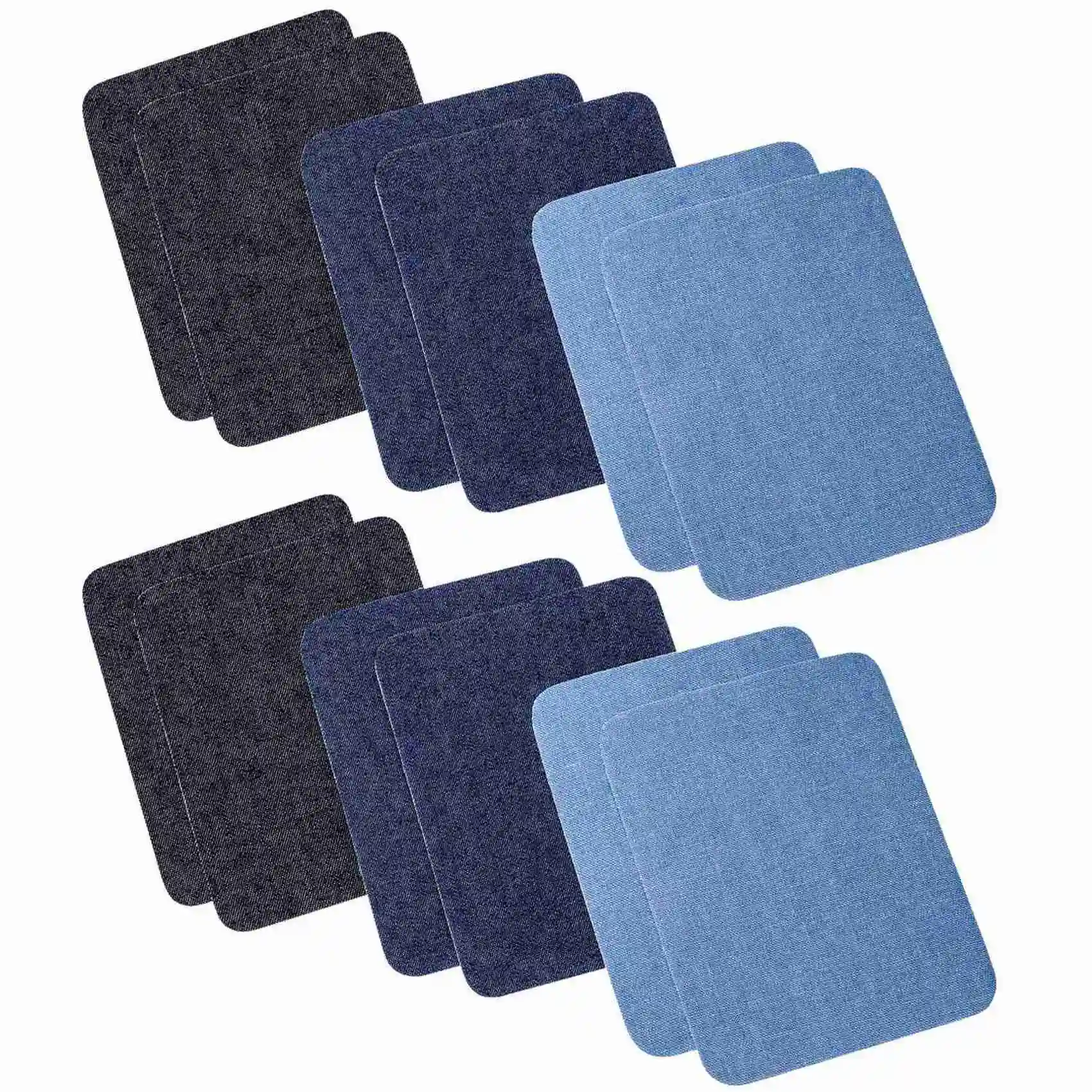 

TEXU Iron On Denim Patches For Clothing Jeans 36 Pcs, 3 Colors (4.9 Inch X 3.7 Inch)