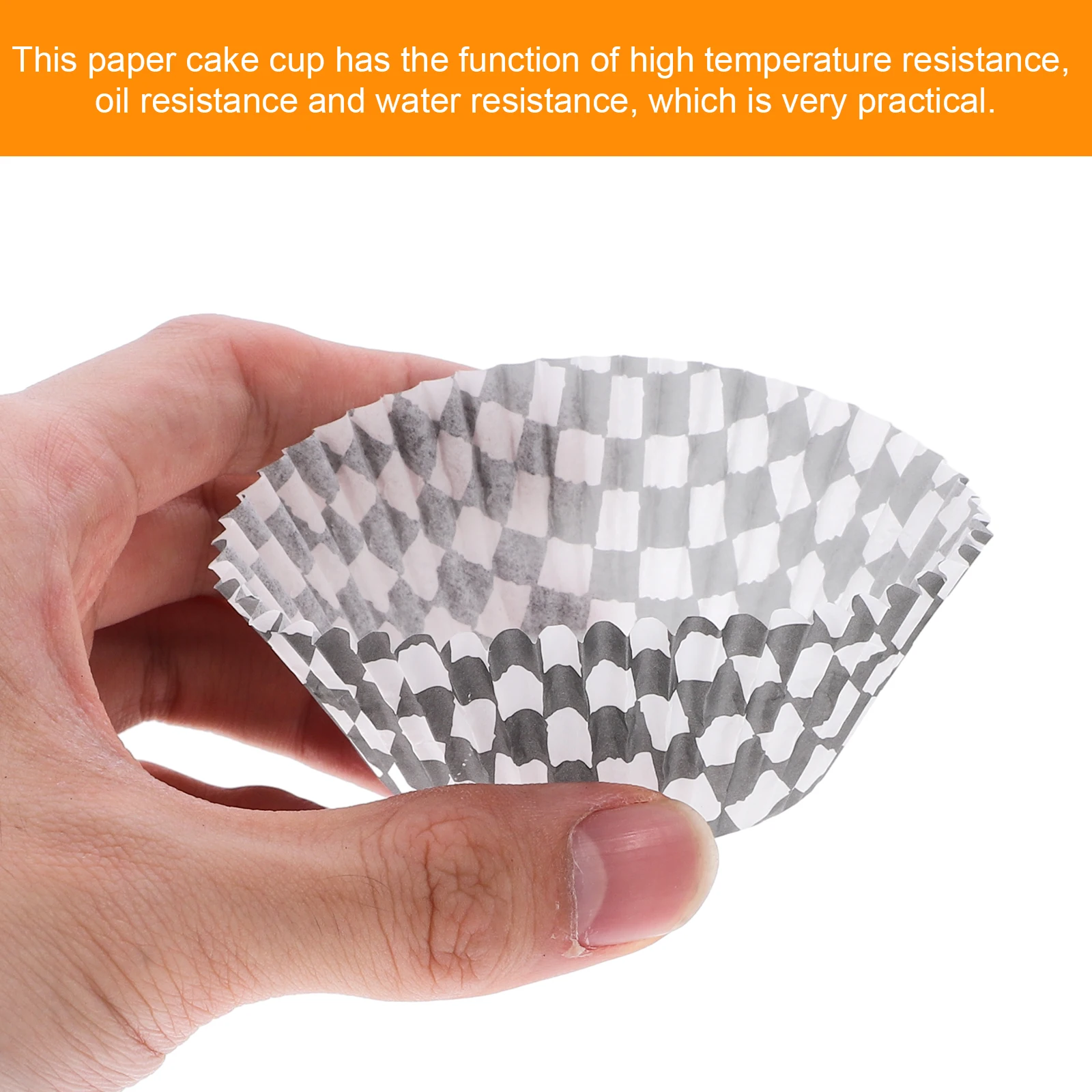 

100pcs Baking Cake Paper Cups Black White Pattern Oil Proof Chocolate Liners Muffin Holders Cupcake Wrappers Party Supplies