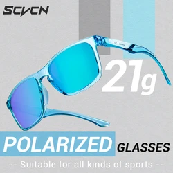 SCVCN Polarized Cycling Glasses Outdoor Sports Running Glasses Fishing Sunglasses Men MTB Cycling Glasses Bike Glasses