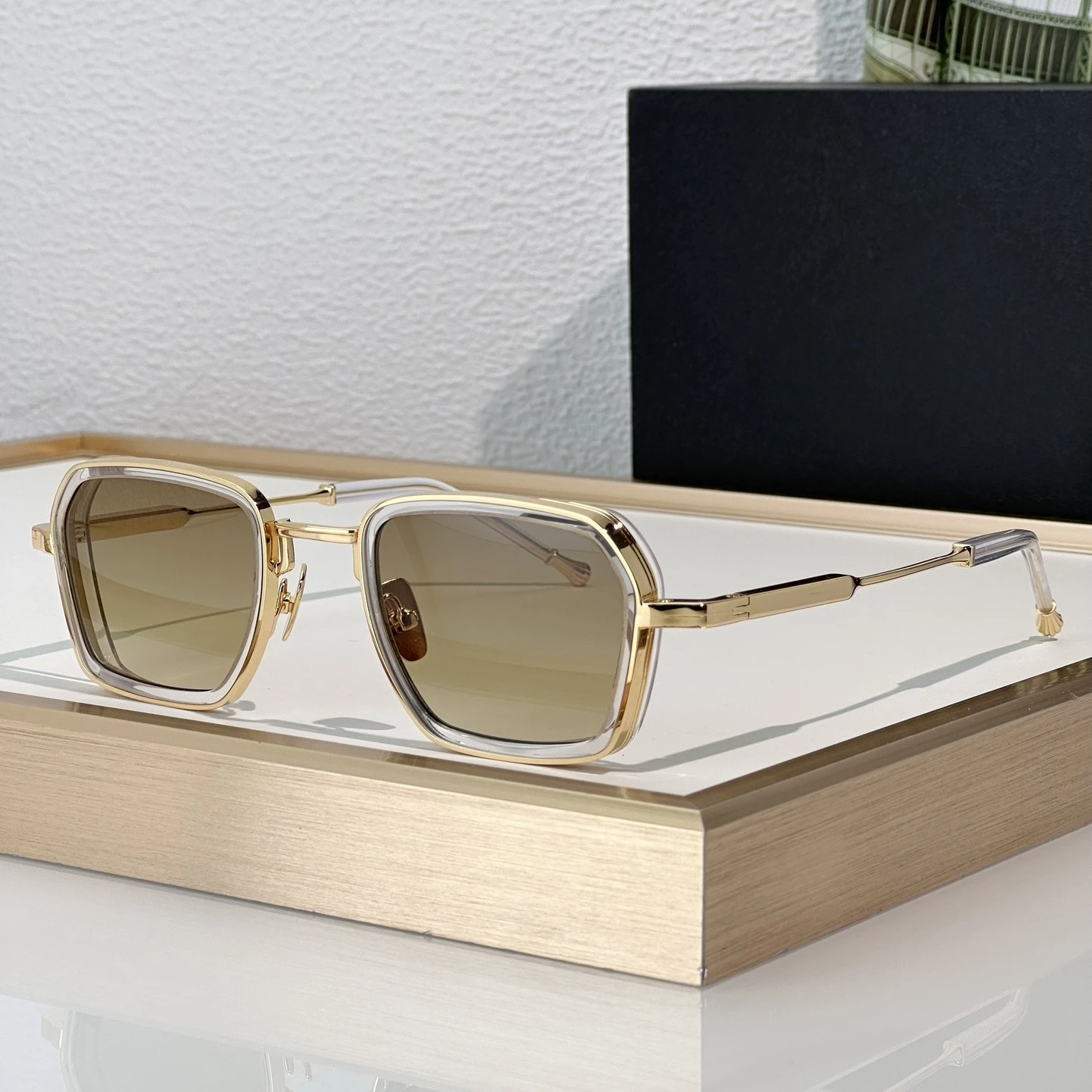 

CILLIAN Square Design Luxury Brand Men's sunglasses Alloy Metal Solar Glasses for Women UV400 Trendy Fashion Female Sunglasses