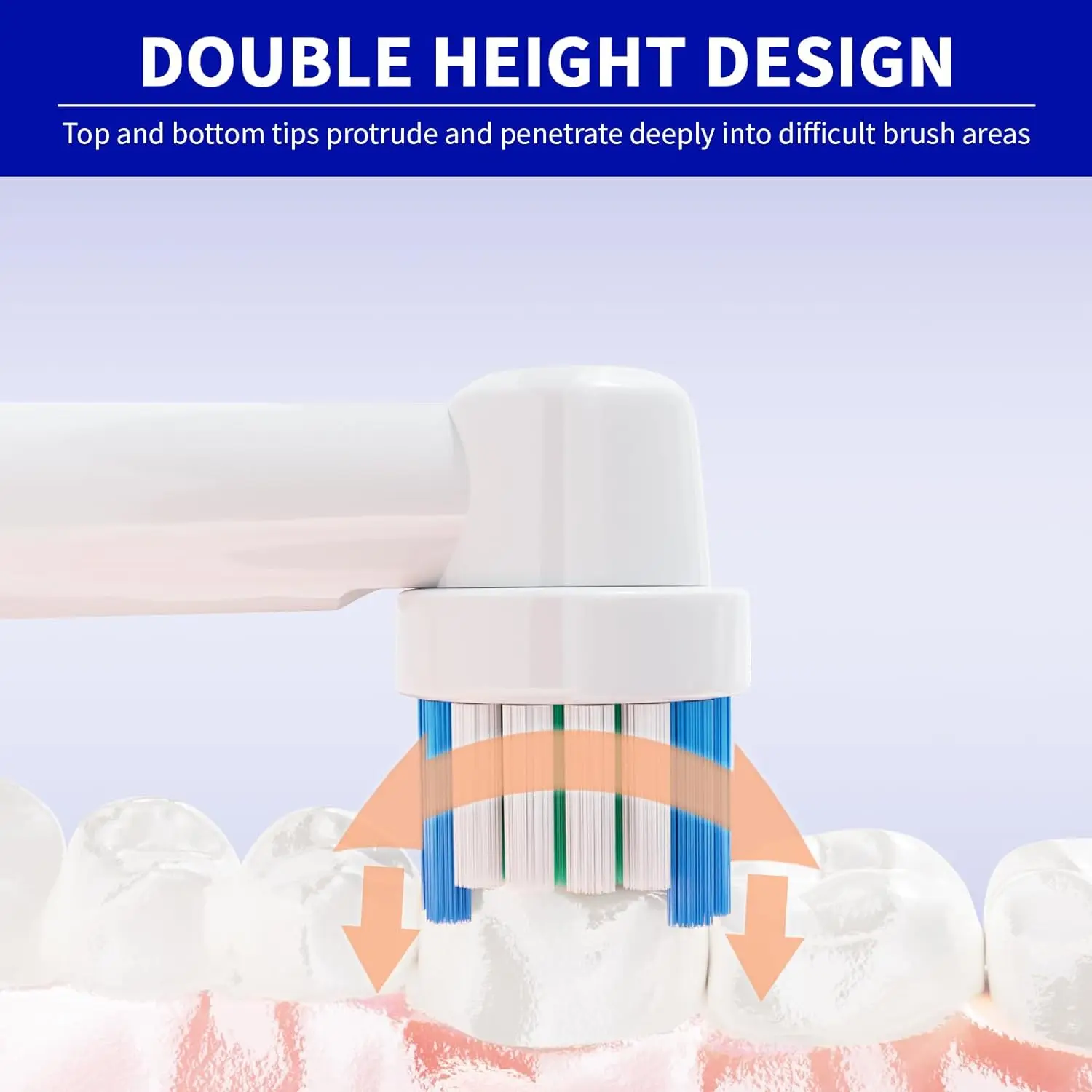 8PCS Replacement Brush Heads for Oral B Rotating Electric Toothbrush Genuine Teeth Whitening Soft Bristle Refills For Oralb