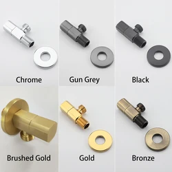ULA Black Gold Brushed Bidet Faucet Brass Valve Single Cold Water Valve Portable Bidet Faucet Valve Shower Toilet Shattaf