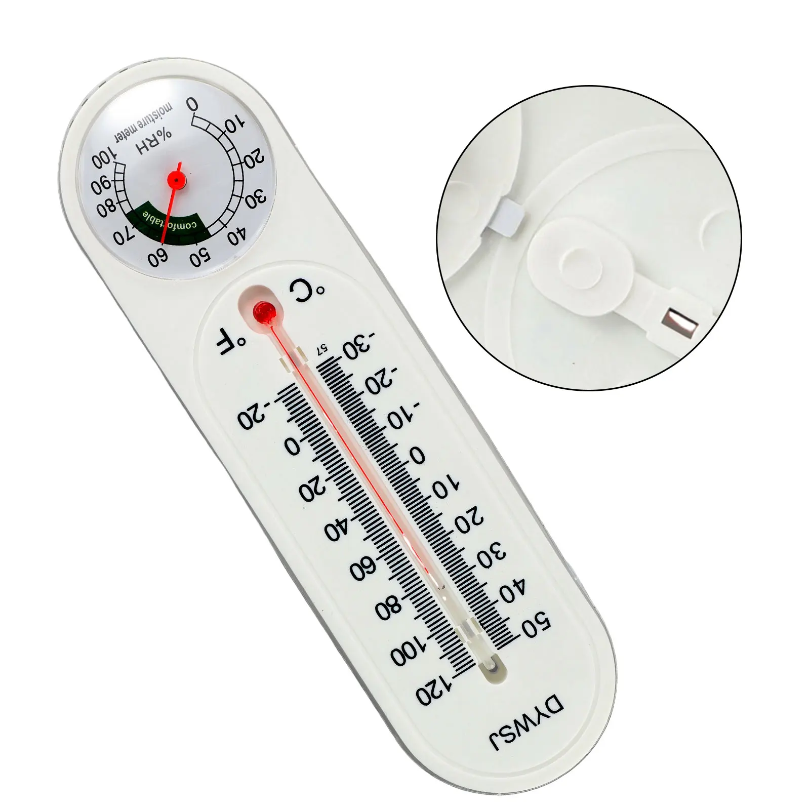 Brand New Outdoor Breeding Thermometer 23*6cm Analog Humidity Meter Large Temperature Reader Two In One Design