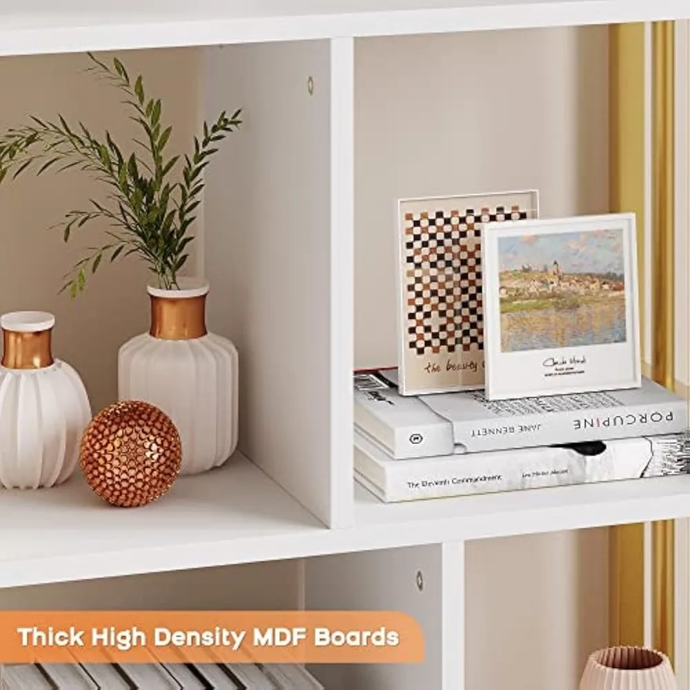 برج رف كتب دوار للأطفال من خشب الصنوبر 4 طبقات، 360 درجة ° برج رف كتب دوار على شكل شجرة قائم على الأرض، وخزانة كتب زاوية صغيرة