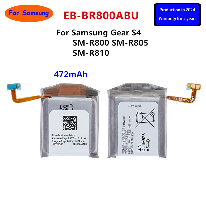 Brand New EB-BR800ABU 472mAh Battery For Samsung Gear S4 SM-R800 SM-R805 SM-R810 Smart Watch Batteries+Tools