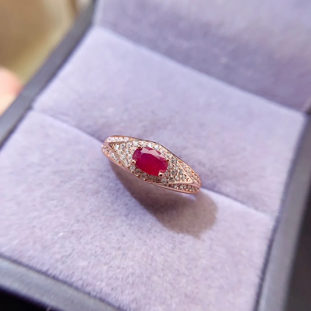 

Серебряное кольцо Radiant Ruby S925, элегантные женские украшения, роскошный модный подарок, шедевр от лучших дизайнеров