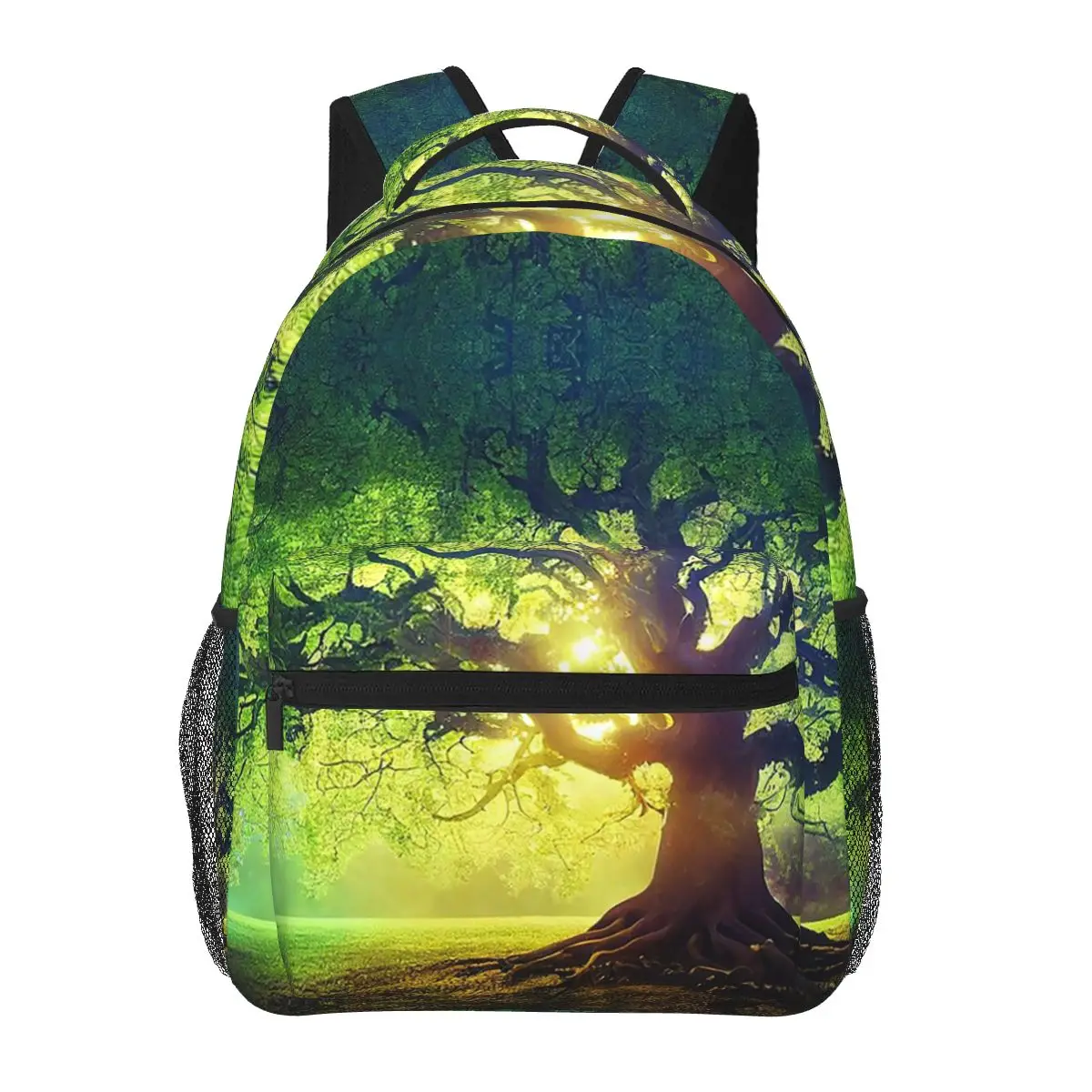 

Рюкзаки с волшебным зеленым деревом, сумка для книг для мальчиков и девочек, детские школьные сумки, дорожный рюкзак с героями мультфильмов, сумка на плечо большой вместимости