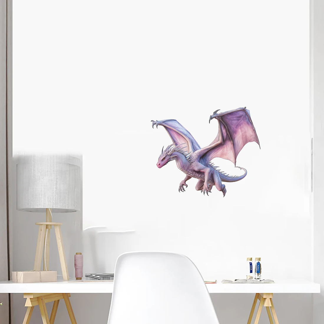 Three Ratels CF45 Dragon cartoon art wall stickers for home decoration Personalized car decals