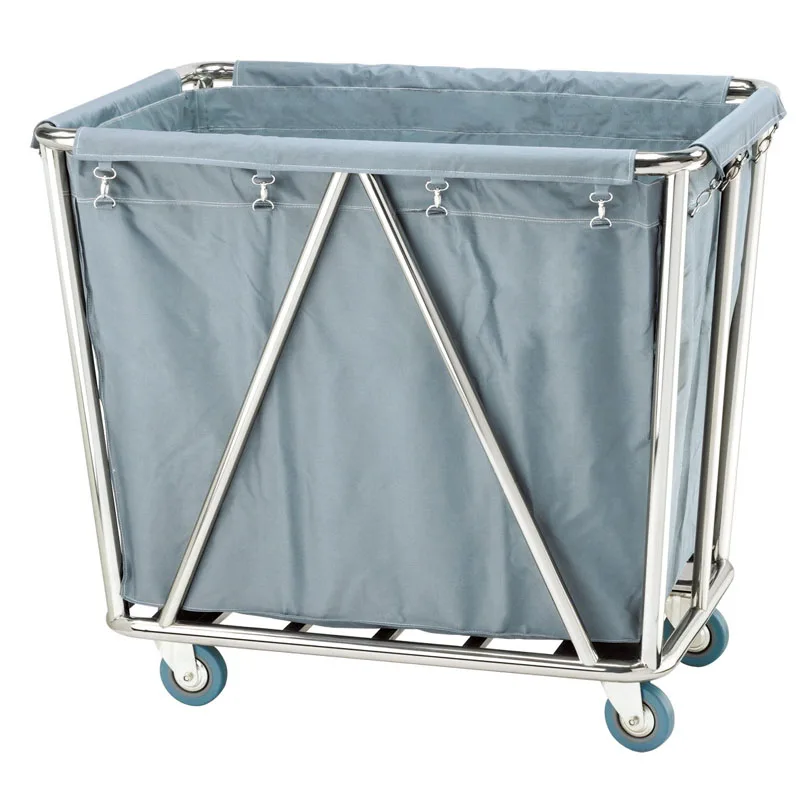 Troli Linen Binatu Stainless Steel Dan Kanvas