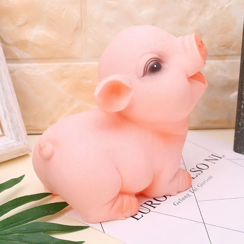 Pig Piggy Bank Coin Money Cash Openable Collectible Saving Box For Children Kid Gift Toy Unbreakable Home Room Decor