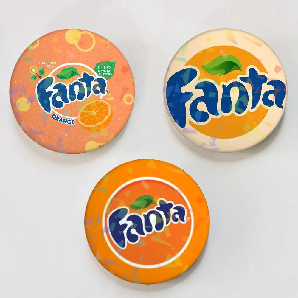 Moda F-FantaS redondo láser insignia broche ropa mochila accesorios solapa decoración regalo