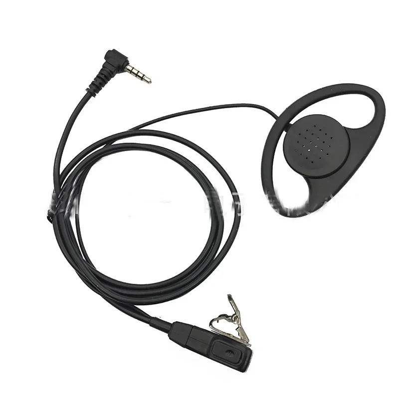 D على شكل مشبك الأذن ميكروفون PTT Mic سماعة ل Yaesu فيرتكس VX-3R VX-5R VX3R VX5R VX-160 VX-180 VX160 VX180 FT-10R FT-50R راديو