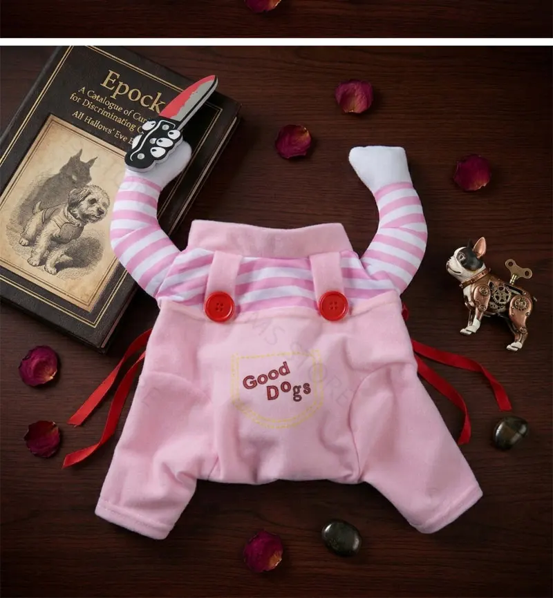 Heißer Verkauf Halloween Haustier-Cosplay-Kostüm Lustiges Gruseliges Outfit Horror-Stil Hunde-Verkleidungskleidung für Große Hunde Party-Bekleidung – Detail 10