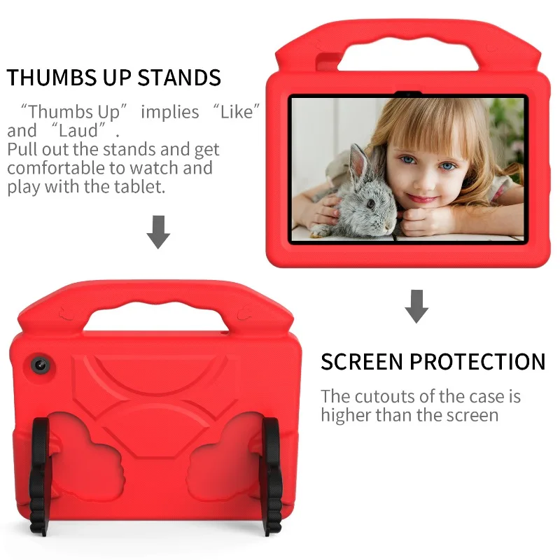 EVA Case For Amazon Fire Max 11 2023 HD10 2021 2023 HD8 Plus 2020 2022 Kids Safe Funda Tablet Computer Stand Stand Cover