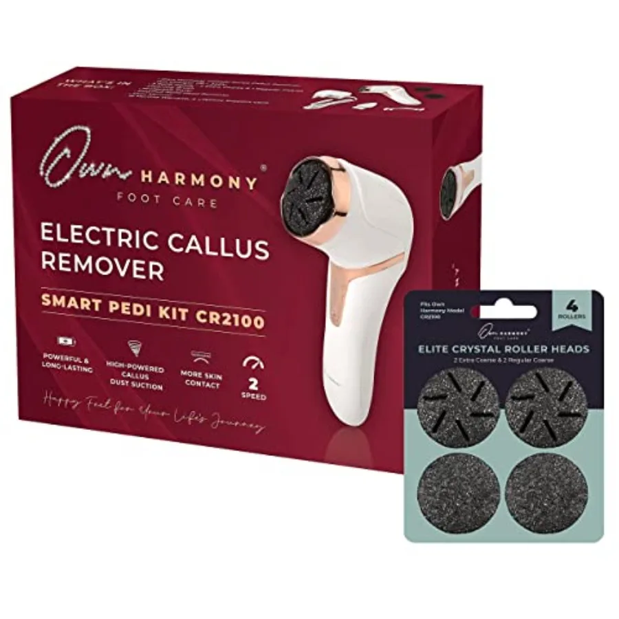

Electric Callus Remover with Vacuum and 7 Rollers Bundle - Foot Care for Women - Professional Pedicure Tools for Pedi Care Vac