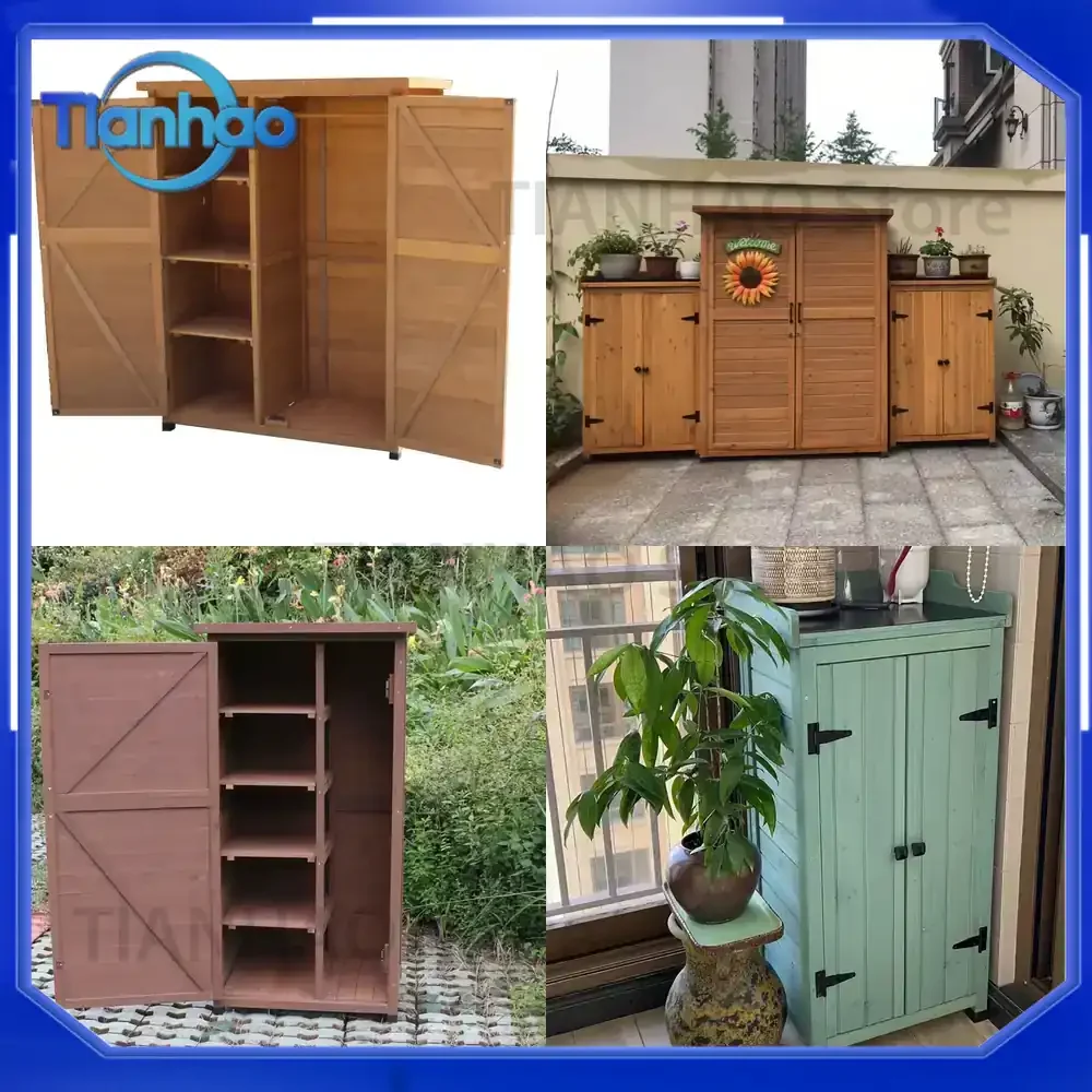 Balcony Cabinet for Outdoor Use Rainproof Sunscreen Storage Locker for Kindergarten Toy Storage Large Size Cabinet