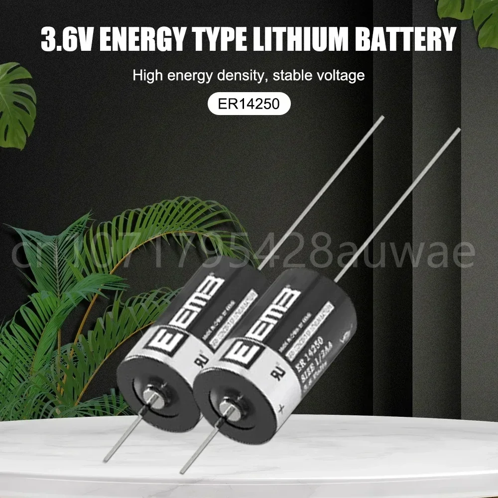 1 шт. ER14250 14250 CR14250SL 1/2AA 1200 мАч 3,6 В литиевая батарея с контактами для оборудования ПЛК ETC машина с ЧПУ умный газовый счетчик