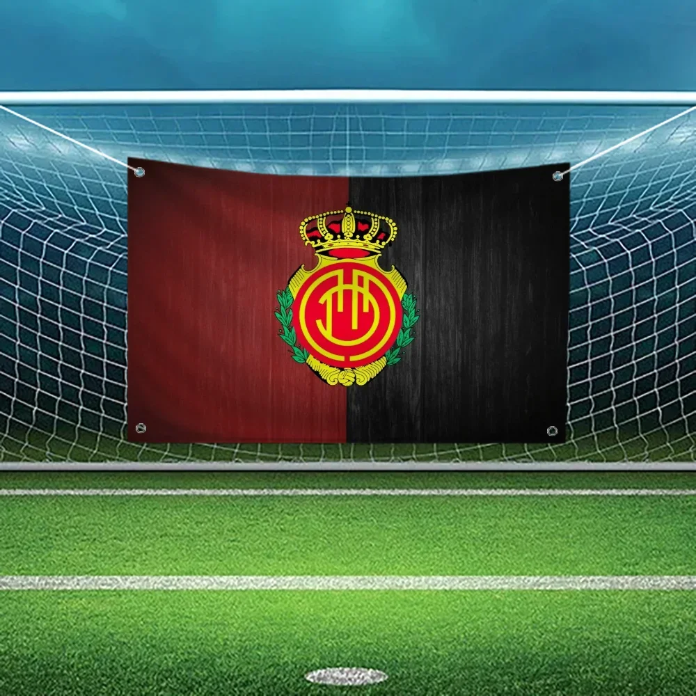 Soccer Island Fan Banner Polyester Outdoor Garage Wall Decor Sports Room Enhance spatial aesthetics without flagpole non-toxic
