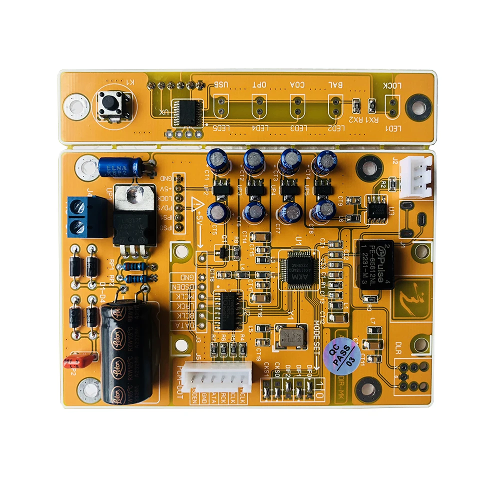 Nvarcher AK4118 Coaxial Fiber AES reception supports USB Bluetooth card 192K/24bit DIR digital receiver board