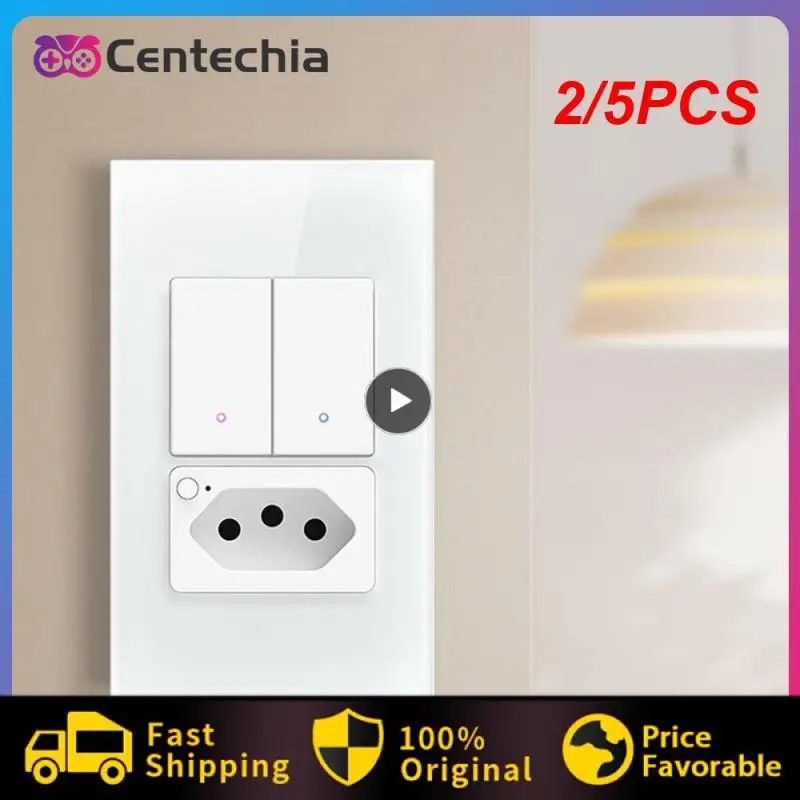 2/5PCS Voice Control Innovative Wireless Control Easy Installation Convenience Home Automation Smart Home Smart Switch