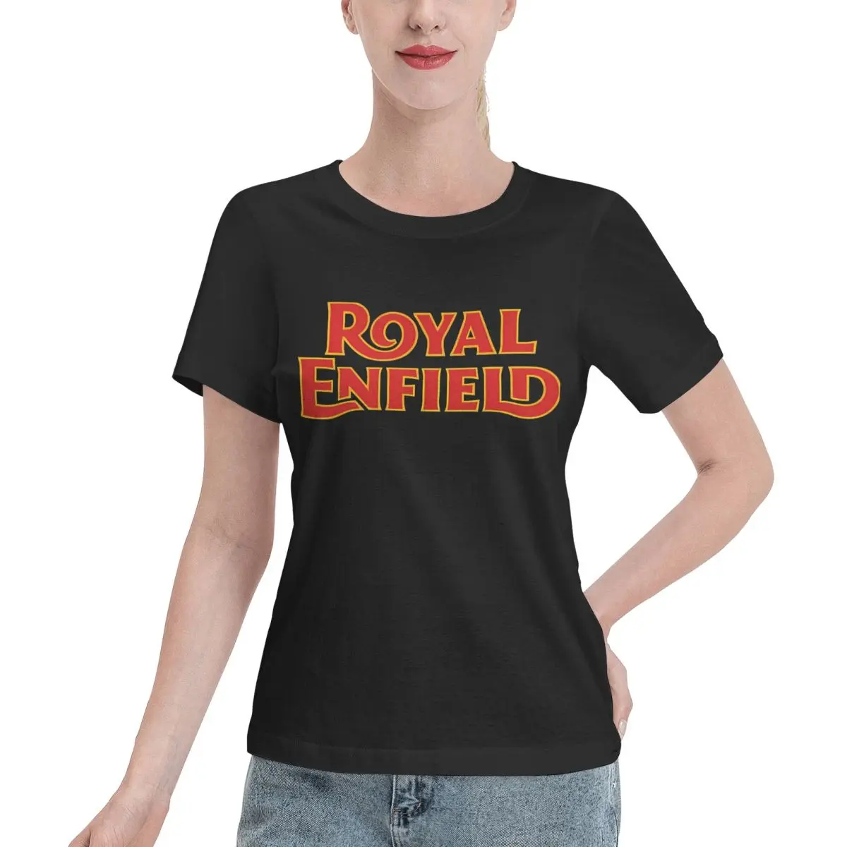 Oversized Option Mid Emblem Now Royals Enfield Bucket Hat Women's T-shirt Outdoor Activity Plus Size Women Tee