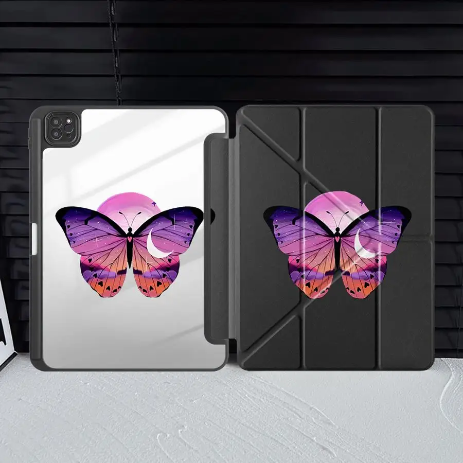 

Beautiful Art Butterfly Tablet Case For iPad Air 2025 4 5 M3 Mini 7 6 Air M2 1 2 M4 Pro 10th 7th 11th 9th 8th Holder Cover