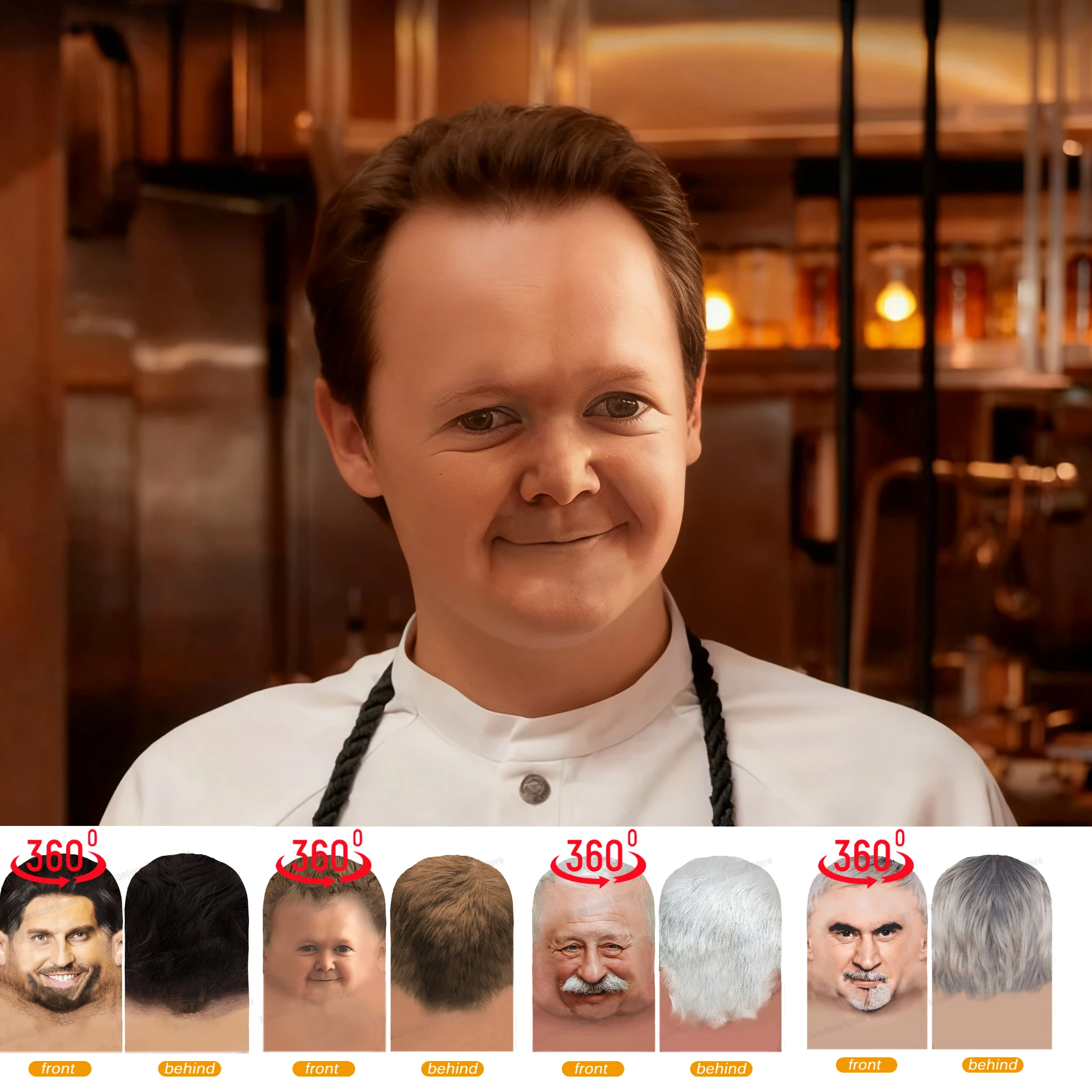 

Party Props New 3D Full Face Mask Double-sided Printing Elastic Mesh Mask Balaclava Hood Hat Headgear Halloween for Adult Unisex