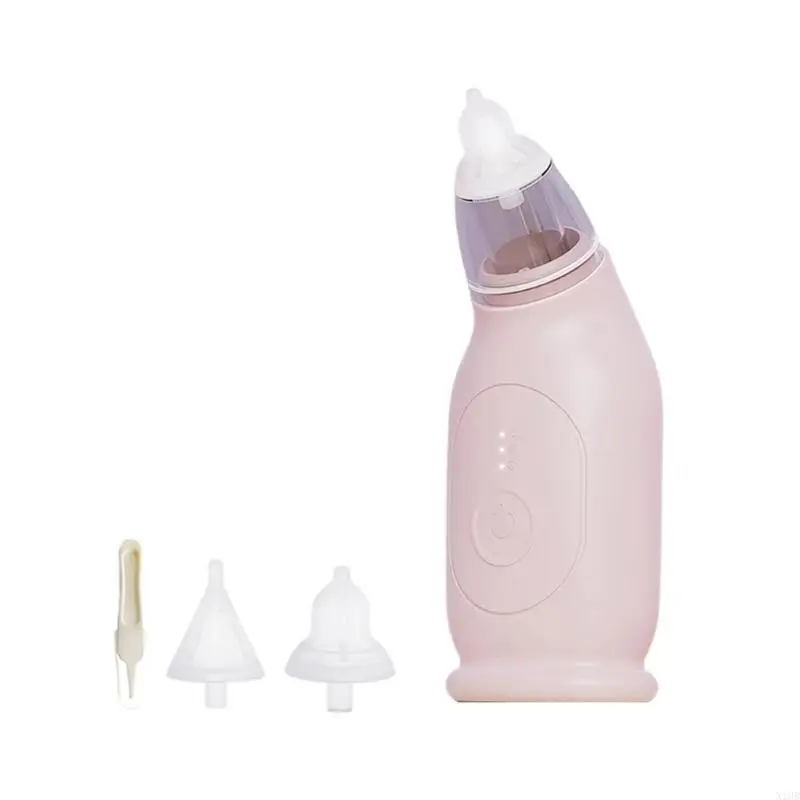 

Nasal Extractor Electric Nasal Aspirator Automatic Nose Cleaner 3 Gear Adjustable Baby Nasal Sucker with 2 Suction Head
