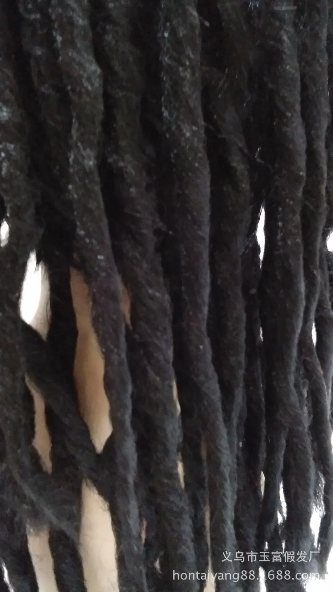 Herren Halloween Cosplay Perücke Reggae Dirty Braids Twisted Braids Perücke Prom Cosplay Braune Perücke Afro Dreadlocks Haar + Kostenlose Perückenkappe – Detail 11