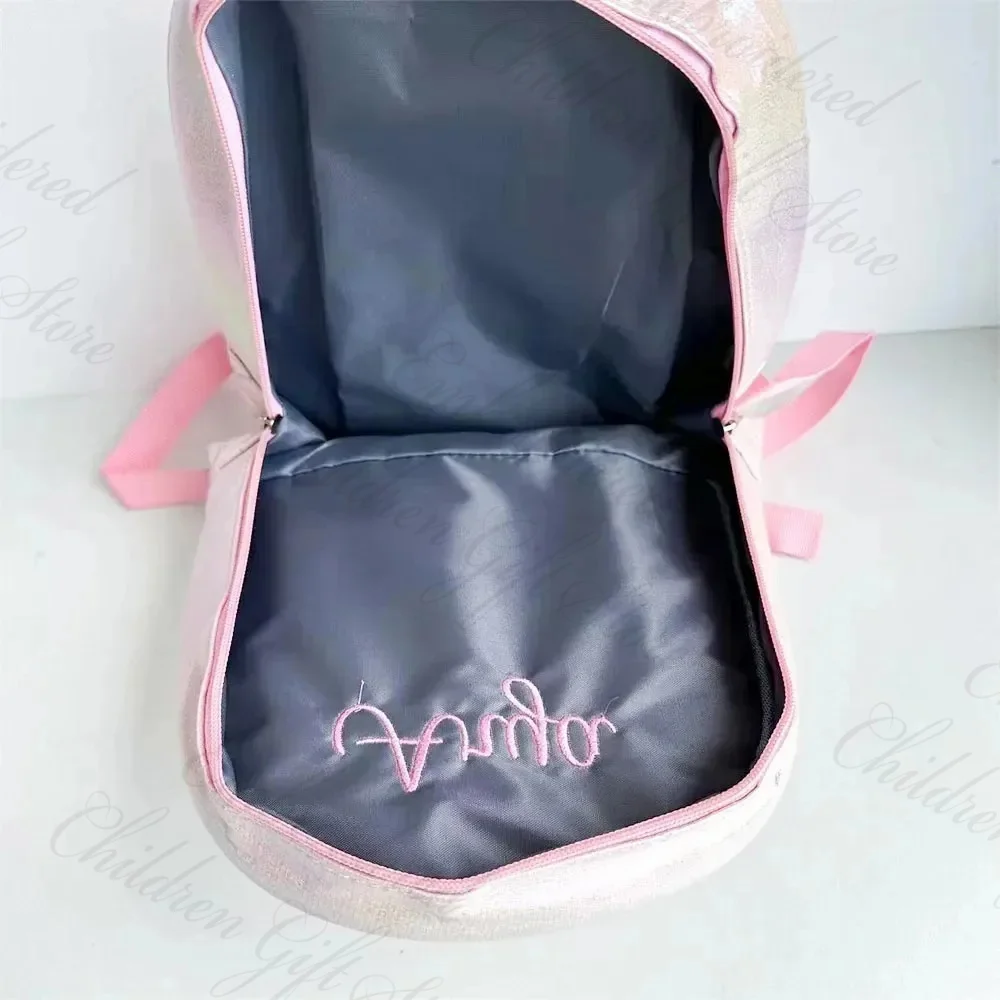 Mochila de viaje con nombre bordado personalizado para mujer, mochila escolar de PU con nombre personalizado para niña