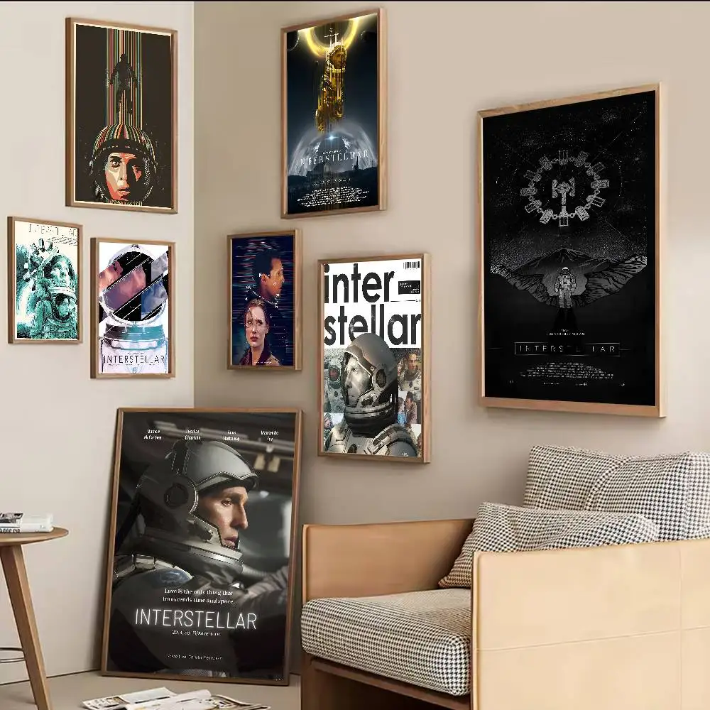 بين النجوم الكلاسيكية الخيال العلمي فيلم DIY لزجة المشارك خمر غرفة بار مقهى ديكور ديكور المنزل #5