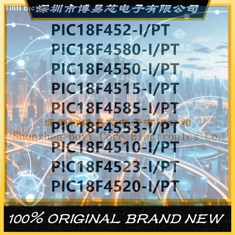 PIC18F452-I/PT PIC18F4550-I PIC18F4580-I PIC18F4523-I PIC18F 4553-I PIC18F4510-I 4520-I 4515-I 4585-I carcasa de PC