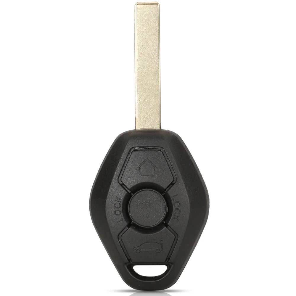 jingyuqin 3 Button Straight remote control car key 315LP/315MHz ASK/315MHz FSK/433MHz Hu92/Hu58 key blade For BMW Cas2 System