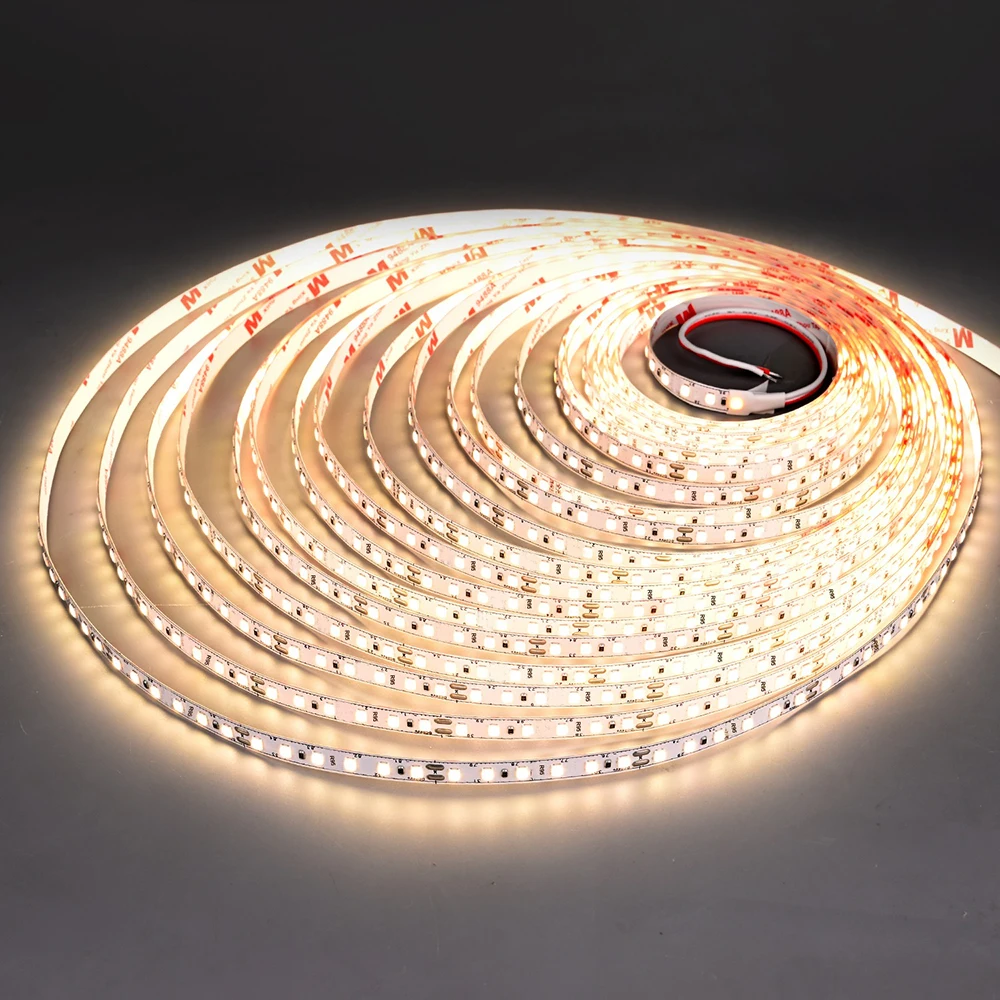 

DC12V 24V SMD2835 Светодиодная лента 5M 120LEDs/m 16,4ft Гибкая лента RA95 3000K-6000K 8 мм PCB 2835 Светодиодные фонари Барная лента