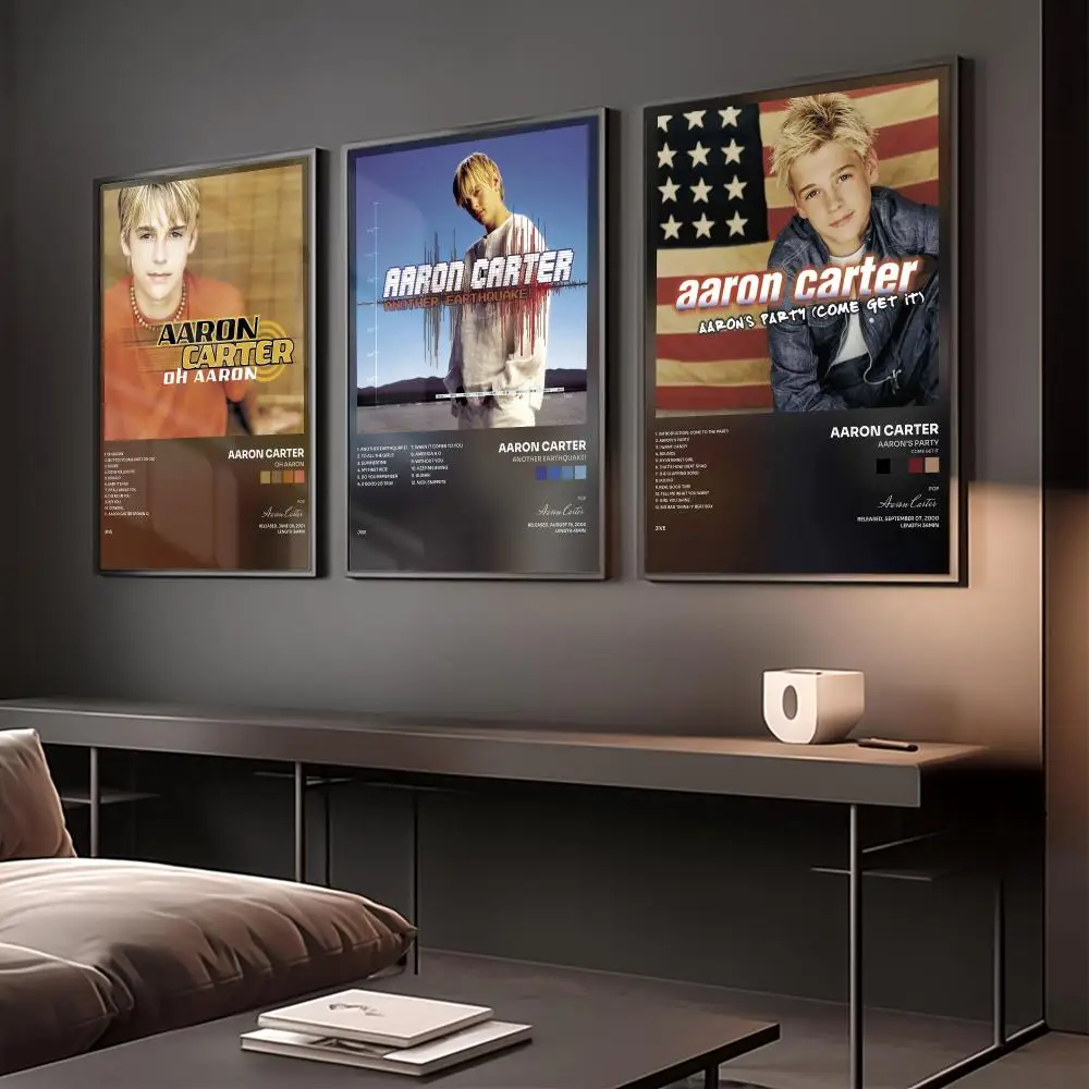 Singer A-Aaron Carter Poster Home Wall Decoration Artwork for Bedroom Office Living Room Interior Display