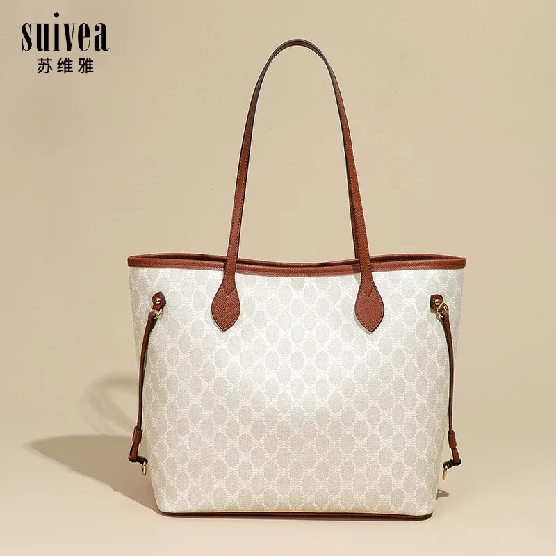 Elegant Large-Capacity Tote Bag for Women Versatile Work Commuting Single-Shoulder Clutch Crossbody Wallet Bag，Bolsa de mujer