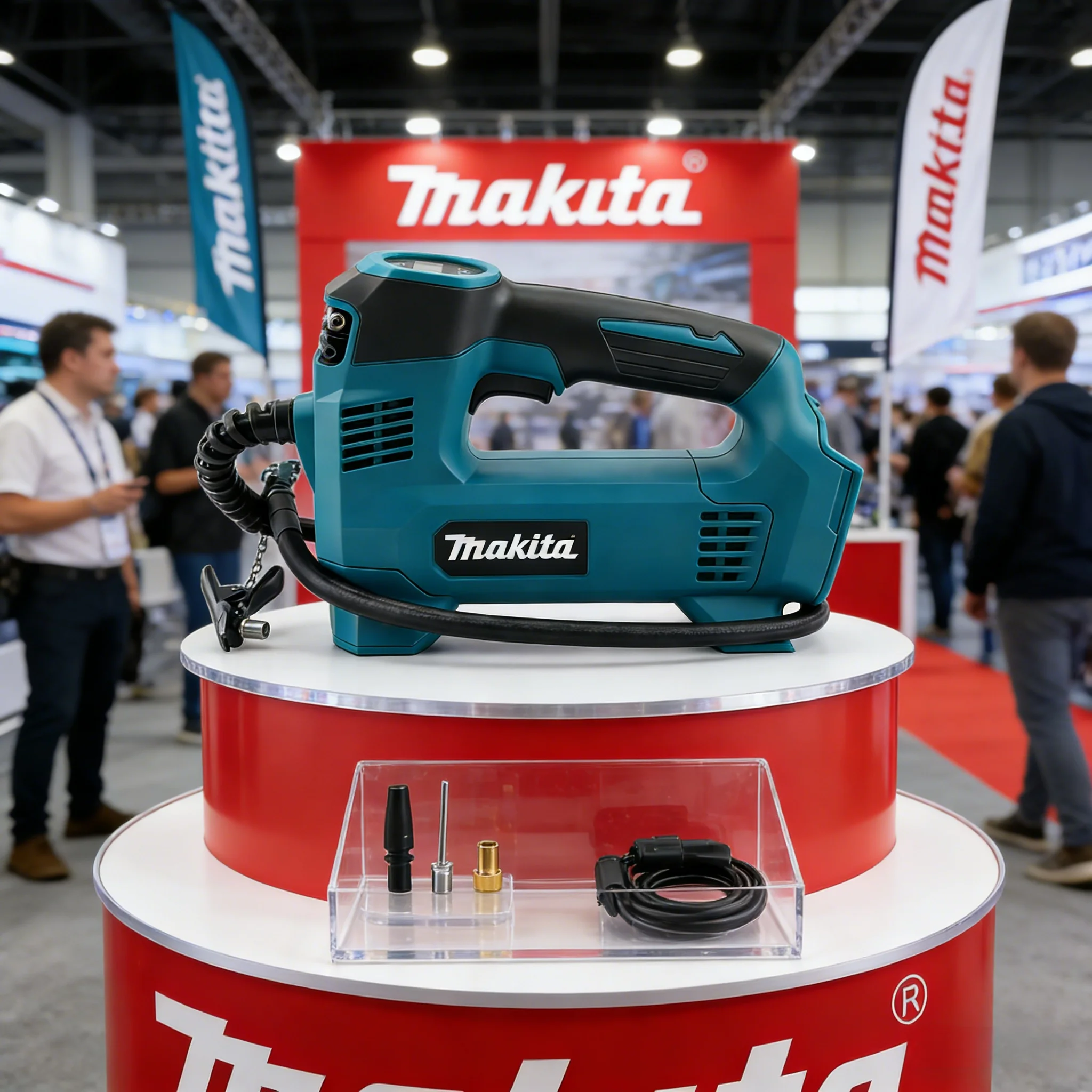 

Makita Portable Cordless Tire Inflator Electric Air Pump with Digital Display Screen Air Compressor For Car Bicycle Tires Ball