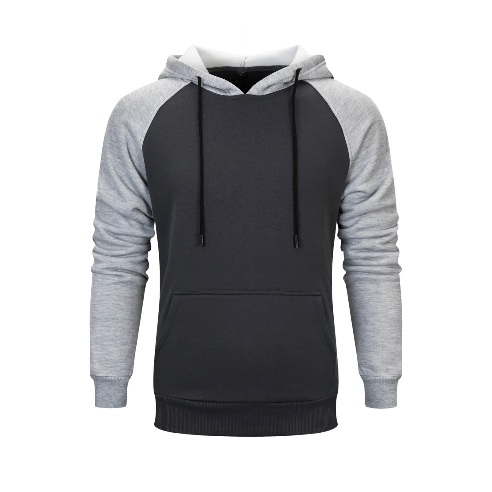 

Men's Hoodies Pullover Autumn Winter Casual Hoodie Sweatshirts Solid Color Hoodies Oversize Grey Sweatshirt For Male