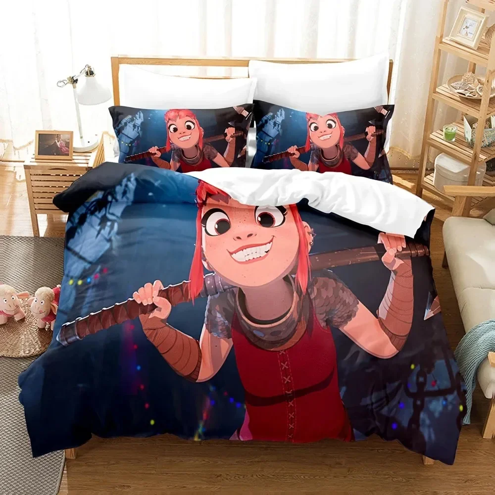 

3D Print The Nimona Bedding Set Boys Girls Twin Queen Size Duvet Cover Pillowcase Bed Kids Adult Fashion Home Textileextile