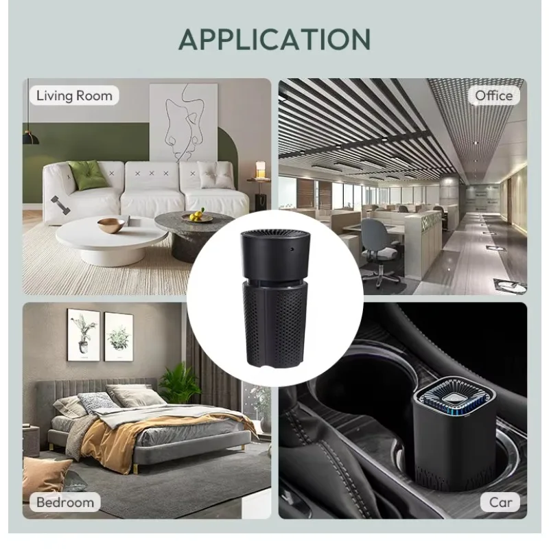 Competitive Price Bedroom Office Indoor Element Replaceable Air Purifier for Pet Cage