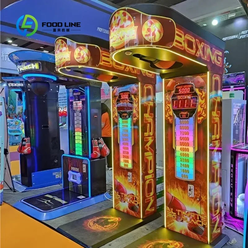 Customized Boxing Champion Arcade Hot Sale Street Amusement Coin Operated Games Boxing Game Punch Machine Price for Sale