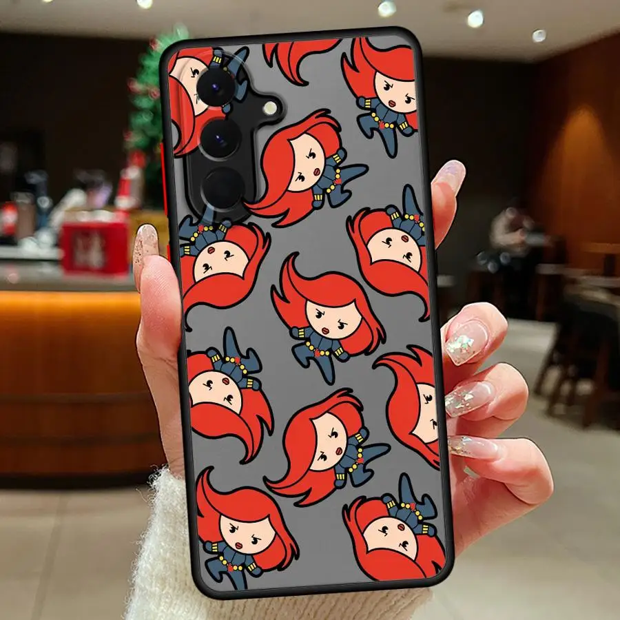 Case for Samsung Galaxy A17 A52 A35 A34 A36 A56 A55 A16 A15 A73 A33 A54 A52S A72 A53 A14 A23 Phone Cover Q Version Marvel