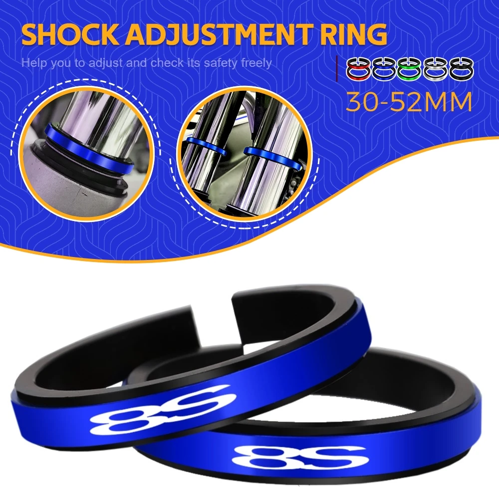 

For SUZUKI GSX-8S GSX8S GSX 8S 2023 Motorcycle Adjustment Shock Absorber Auxiliary Rubber Ring CNC Accessories Fit 30MM-52MM