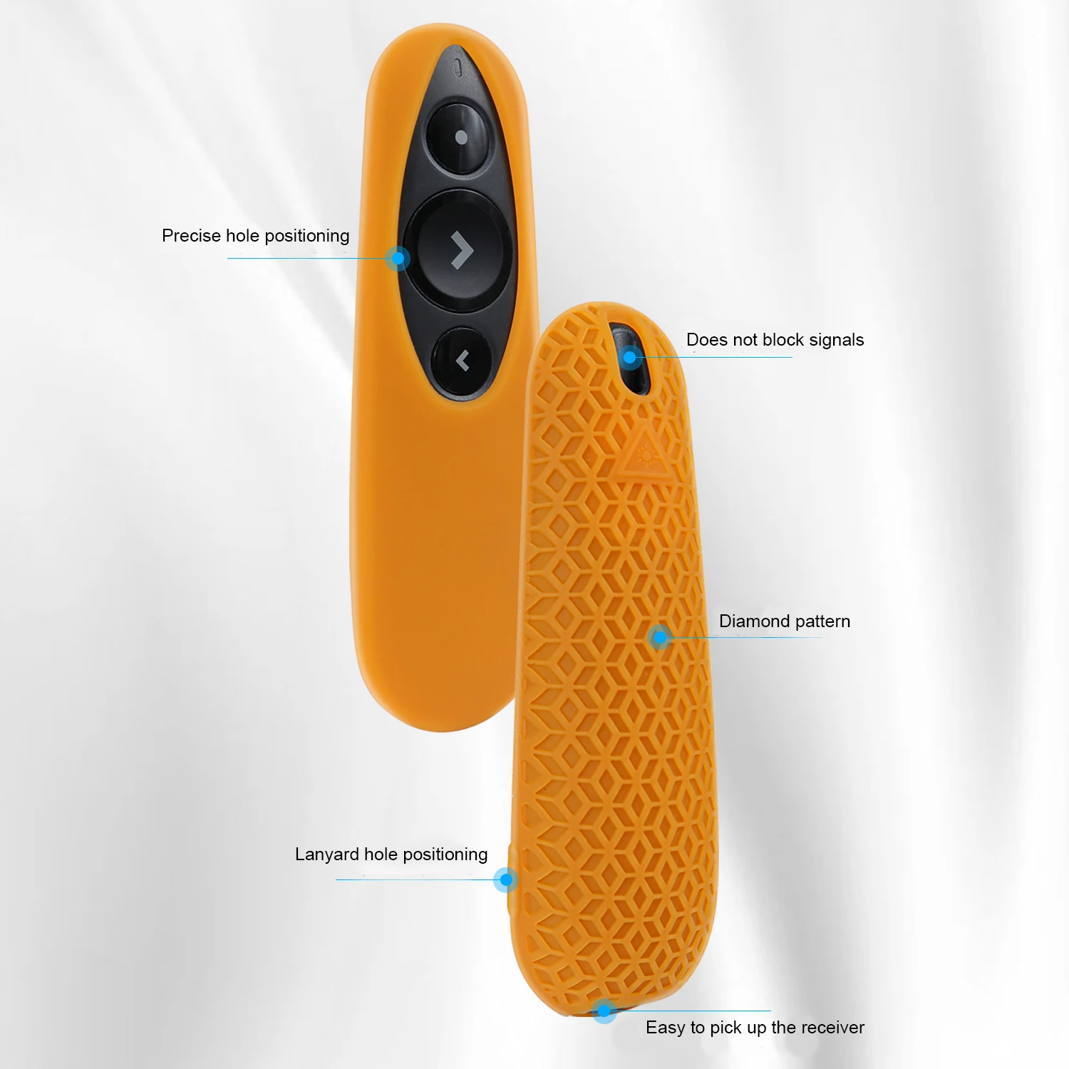 

Silicone Cover Protective Case Compatible with for Logitech Wireless Presenter R 500S for Logitech R500 Remote Controller Cases