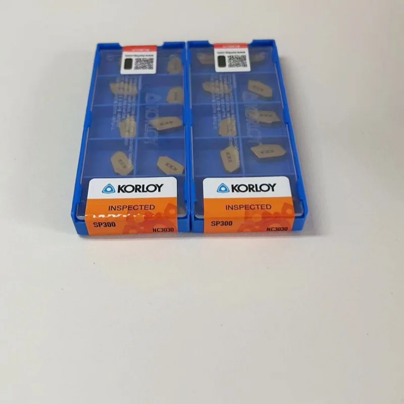 Korloy-o Carboneto Introduz Ferramentas de Corte Lâmina de Giro Inserções do Carboneto Sp200 Nc3030 Sp300 Nc3030 Sp400 Nc3030 Sp500 Nc3030 Sp600 10 Peças