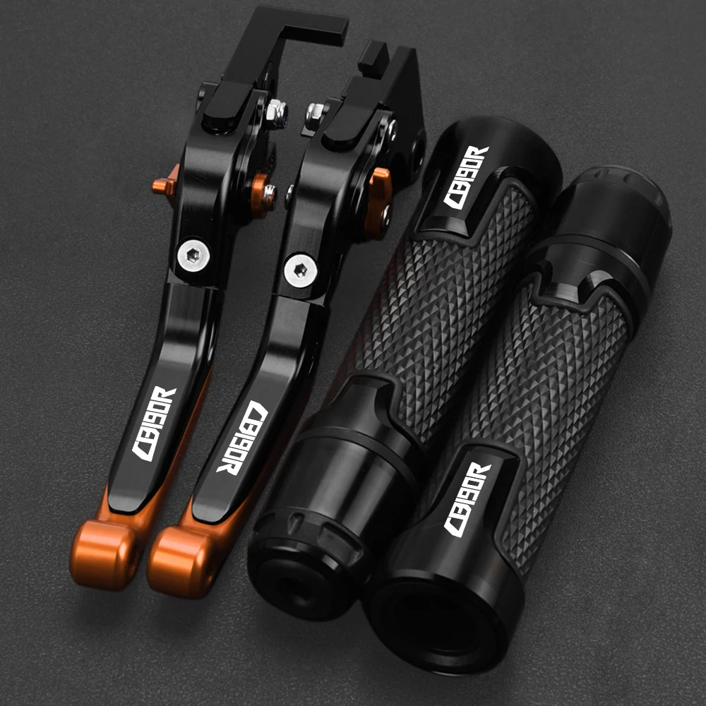 2015-2018 CB 190 R Motorcycle Aluminum Adjustable Brake Clutch Levers Handlebar Hand Grips Ends FOR HONDA CB190R CB 190R CB190 R