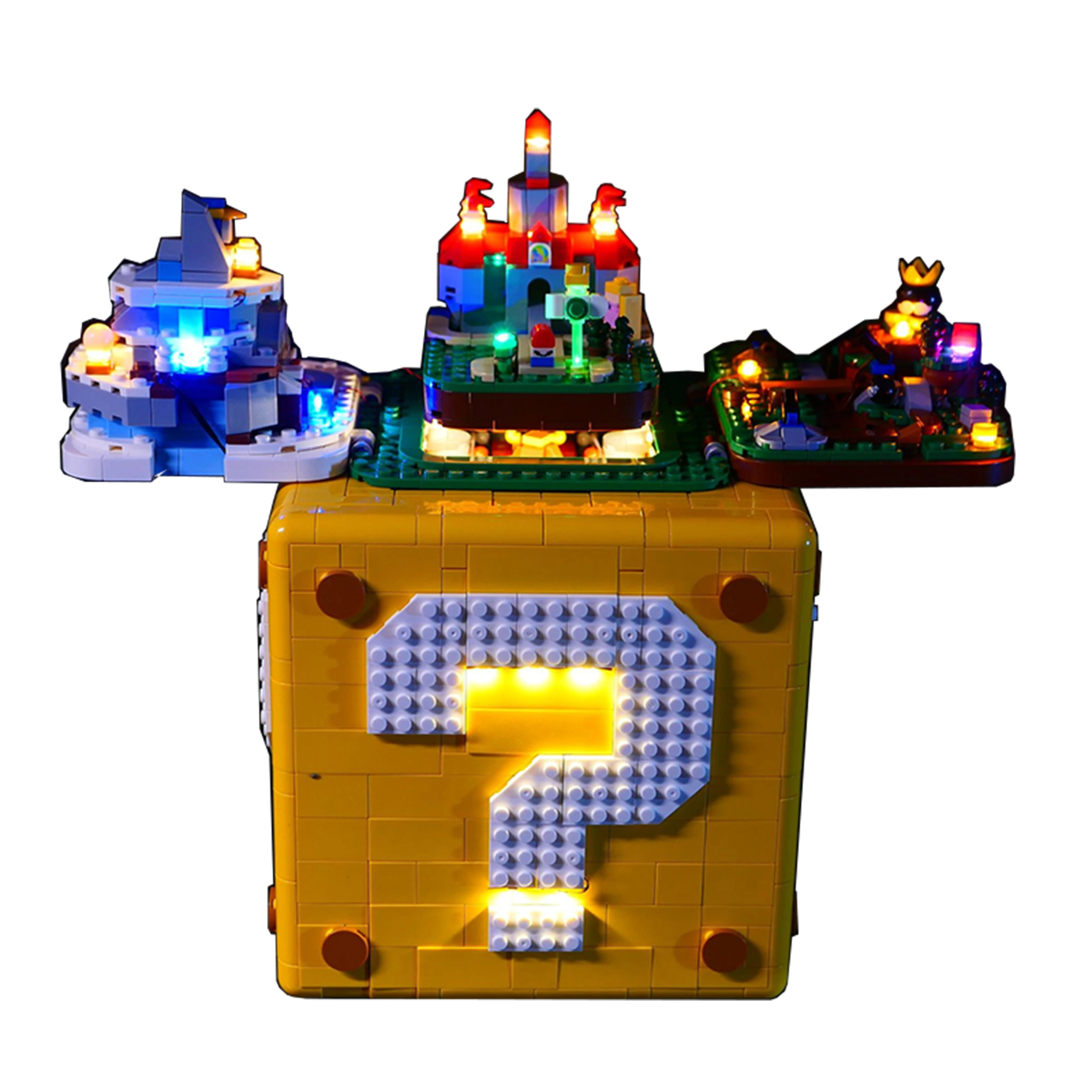 Kit de Luces LED para el Bloque de Interrogación de Super Mario 64 71395, Set de Iluminación para Bloques de Construcción, Luz Decorativa DIY Compatible con el Modelo No. 71395