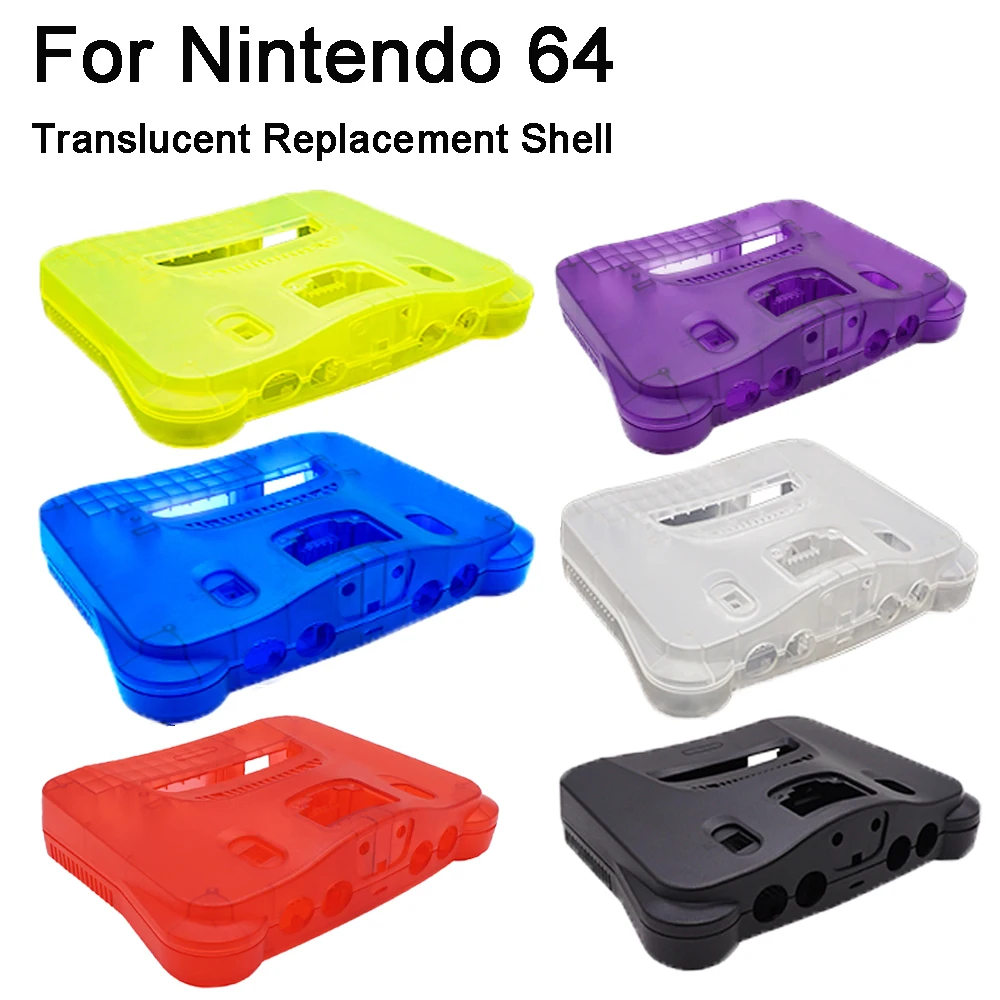 Plastikowa obudowa TicKnot do konsoli N64, przezroczysta obudowa do Nintendo 64, przezroczysta obudowa na konsolę N64. — zdjęcie produktu 7