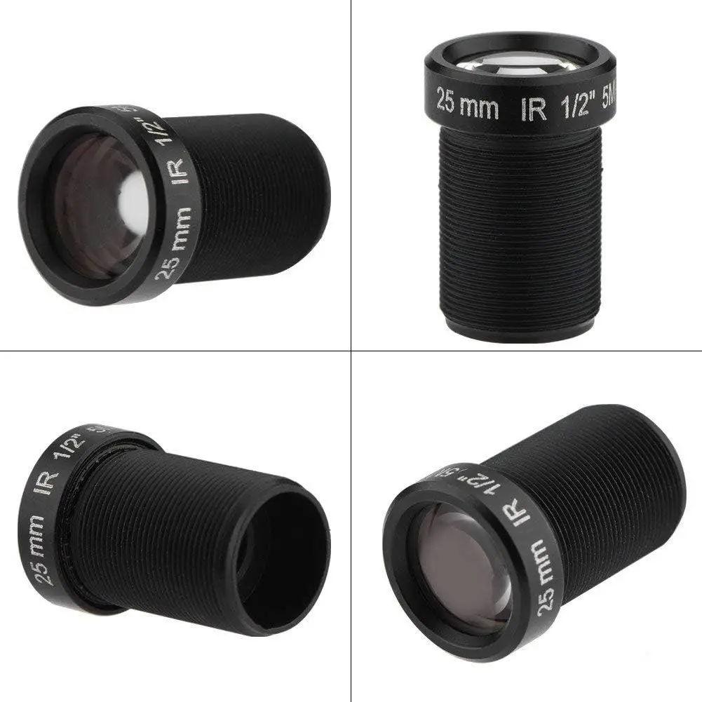 HD 5.0 Megapixel 25mm 16mm 12mm 8mm IR CCTV-Objektiv für HD IP AHD CCTV-Kamera mit M12-Anschluss, Feste Blende, Lange Sichtweite 20-60m – Detail 3